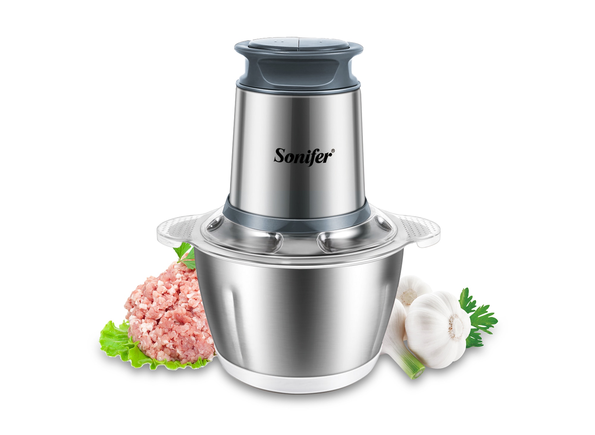 2 Speeds Stainless Steel Electric Grinder