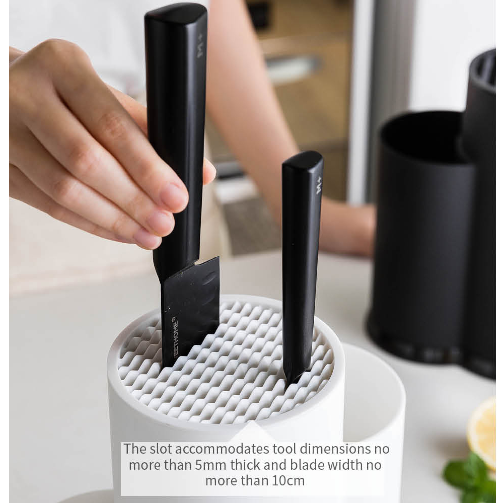 Multifunction Black / White Kitchen Utensils Holder